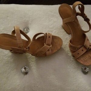 Tan sandal heel